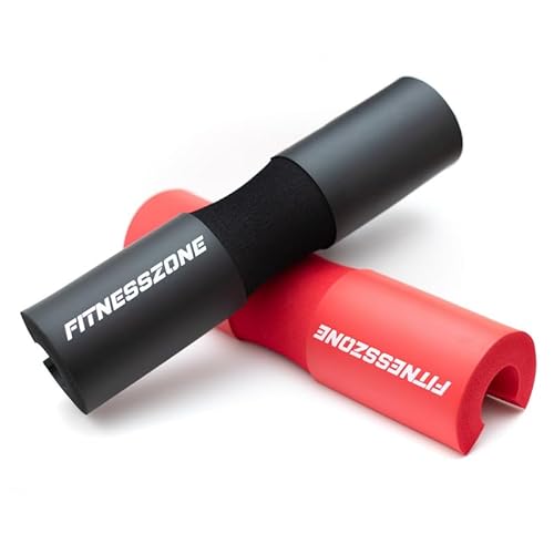 Fitness Zone - Almohadilla Barra Gimnasio - para el Levantamiento de Pesas - Almohadilla de Protección para Cuello y Hombros - Protector Acolchado para Sentadillas y Hip Thrust - Negro