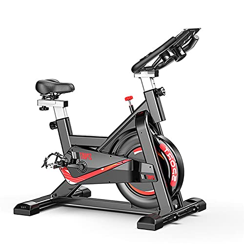 FitnessTech - Bicicleta Spinning Saman - Bicicleta Indoor con Volante de Inercia y Pantalla LCD con Pulsómetro -