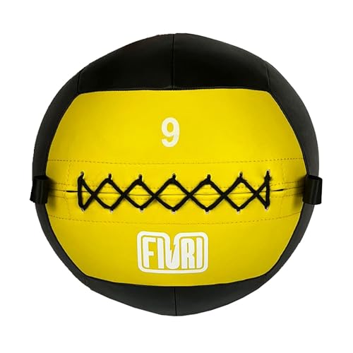 FIURI Balón Medicinal, Crossfit Ball, Wall Ball, Entrenamiento Funcional de Fuerza y Velocidad, Crossfit, Balón de Crossfit, Entrenamiento Alta Intensidad, Pelota Medicinal, 3kg, 6kg, 9kg y 12kg