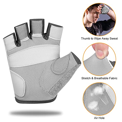 flintronic Guantes de Fitness, 1 Par Guantes Gimnasio, para Entrenamiento Cruzado, Levantamiento de Pesas, Fitness, Kettlebells, Guantes de Entrenamiento Hombres Mujeres-M