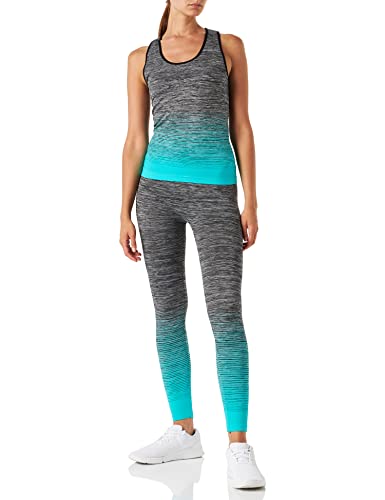 FM London Vest Top And Leggings - Conjunto Ropa Deportiva, Turquesa, Talla Única (Talla del Fabricante 8-14)