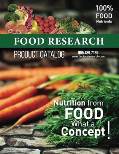 FOOD RESEARCH Product Catalog: Nutrition from Food, What a Concept!