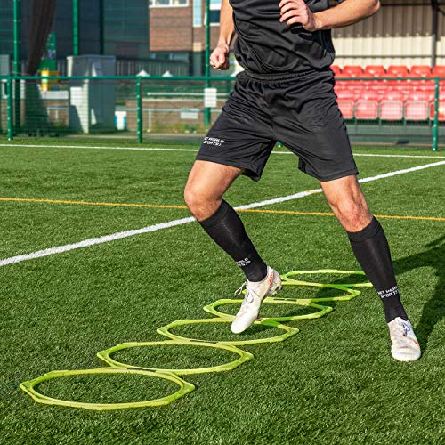 FORZA Anillos Octo de Agilidad [6 Piezas] | Juego de Aros de Velocidad para Entrenamiento de Fútbol | Material de Entrenamiento y Fitness para Adultos y Niños | con Bolsa de Transporte