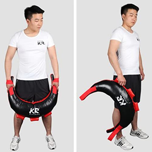 Fowybe Power Sandbags 5-20KG Bolso Búlgaro - Arena Boxeo Vacío Duradero Cuero PU Ideal para Entrenamiento Pesas Fitness Entrenamiento Crossfit Ejercicio Entrenamiento Pesado Y Lleno