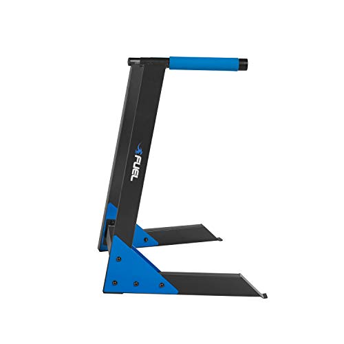 Fuel Pureformance FM-FLDIP Estación de Entrenamiento de Peso Corporal, Unisex Adulto, Black/Blue-Deluxe Dip Station