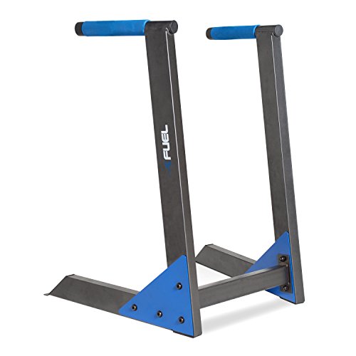 Fuel Pureformance FM-FLDIP Estación de Entrenamiento de Peso Corporal, Unisex Adulto, Black/Blue-Deluxe Dip Station