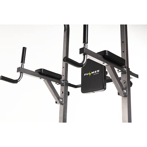 Fulmen Sport Silla Romana – Estación de musculación multifunción Power Tower con barra de tracción y dips