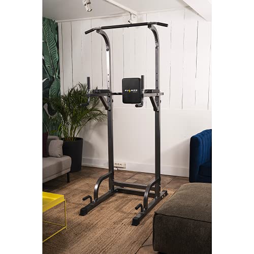 Fulmen Sport Silla Romana – Estación de musculación multifunción Power Tower con barra de tracción y dips