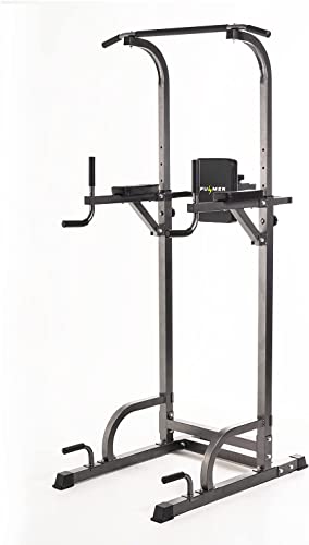 Fulmen Sport Silla Romana – Estación de musculación multifunción Power Tower con barra de tracción y dips