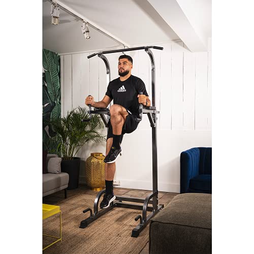 Fulmen Sport Silla Romana – Estación de musculación multifunción Power Tower con barra de tracción y dips