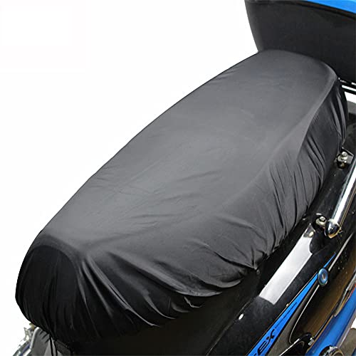 Funda de Asiento de Motocicleta,MoreChioce Fundas de Asiento de Motocicleta Universales Tela Oxford Funda de Cojín de Motocicleta Impermeable Protección Solar Aire Libre Cubierta de Asiento,Negro XXL