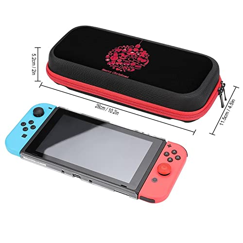 Funda de transporte de bolas de Navidad compatible con Switch con 20 soportes de cartucho de juego, bolsa de viaje de carcasa dura