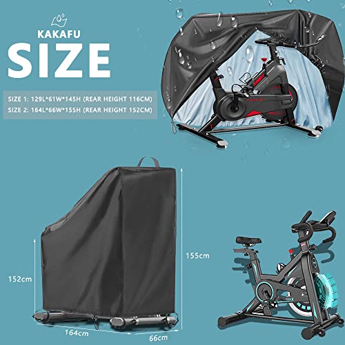 Funda para Bicicletas estaticas Impermeable, Protectora Completa Oxford 420D, Fundas para Bici estatica, Bicicletas Spinning Indoor Fundas para, Resistente a los Rayos UV