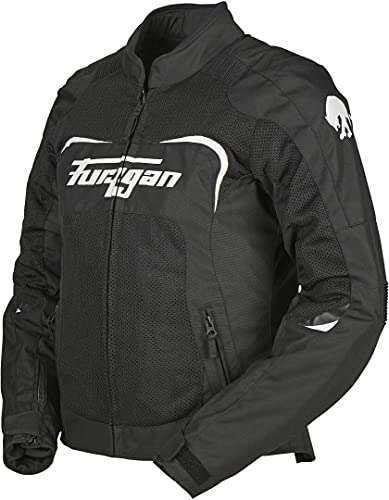 Furygan CYANE Vented Equipamiento Deportivo para Fans, Hombres, Negro-Blanco (Multicolor), S