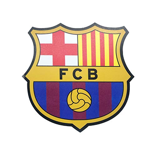 Fútbol Club Barcelona - Alfombrilla para Ratón - Forma y Colores del Escudo del Club - Base de Goma Antideslizante - Revestimiento Impermeable - Producto Oficial del Equipo