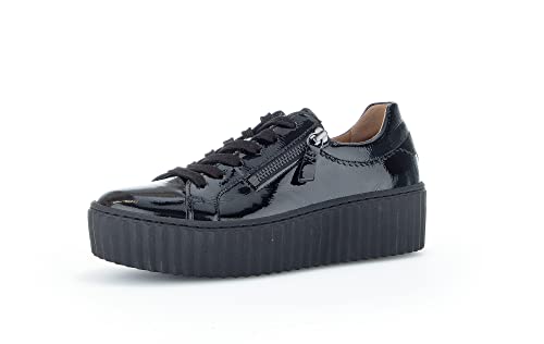 Gabor Mujer Zapatillas, señora Zapatillas Bajas,Plantilla Desmontable,Zapato Deportivo,Plataforma de la Suela,Ocio,Negro (Schwarz),38.5 EU / 5.5 UK