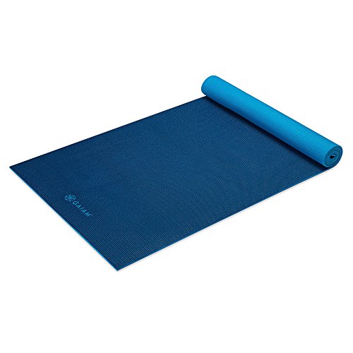 Gaiam Yoga Mat 2-Color, Sports & Outdoor, Navy/Blue,5mm, 68-Inch x 24-Inch x 5mm