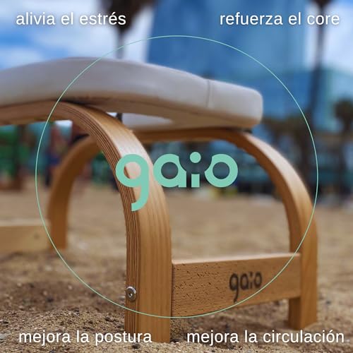 GAIO | Silla de Yoga Inversión | Taburete Yoga | Postura Sirsasana | Fabricación España