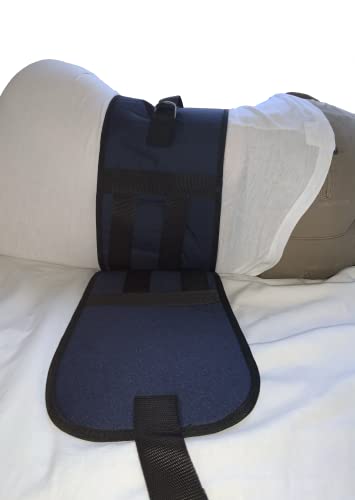 Gar Medical Cinturón Abdominal para cama, Sujeción para Cama adulto, cierre de velcro para camas de 090 a 150 Cm. Fijación al sommier.