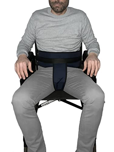 Gar Medical Cinturón Pelvico Silla de Ruedas, Sujeción zona Abdominal y Pelvica, Alta Protección Anti-Caidas, Talla Unica 200Cm Ajustable, Reforzamiento en zona Pelvica.