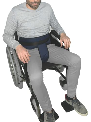 Gar Medical Cinturón Pelvico Silla de Ruedas, Sujeción zona Abdominal y Pelvica, Alta Protección Anti-Caidas, Talla Unica 200Cm Ajustable, Reforzamiento en zona Pelvica.