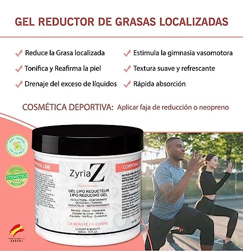 Gel Crema Reductora Extreme Adelagaza,Anticelulitico Reafirmante Reductor Corporal Potente Hombre Mujer Intensivo Quemagrasas Abdominal Vientre Plano 500ml