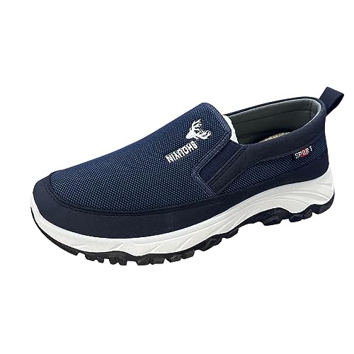 Genérico Zapatillas de Deportes Tenis Sneakers Gimnasio Entrenamiento Negocios Plano Loafers Ligero Cómodo Zapatos de Caminar Trabajo De Negocios Oficina Al Aire Libre