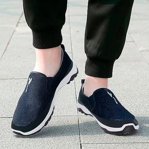 Genérico Zapatillas de Deportes Tenis Sneakers Gimnasio Entrenamiento Negocios Plano Loafers Ligero Cómodo Zapatos de Caminar Trabajo De Negocios Oficina Al Aire Libre