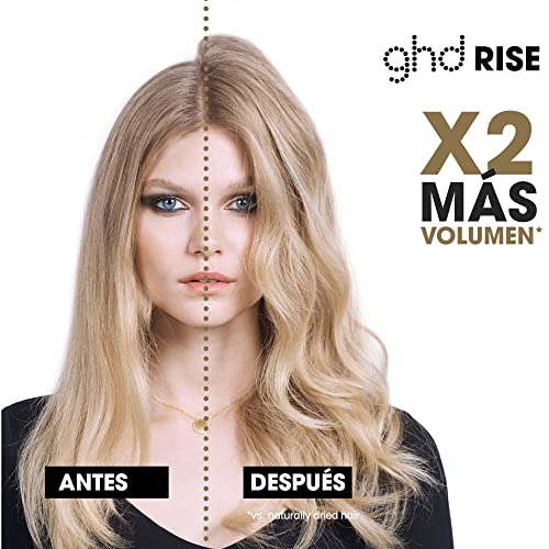 ghd Rise - Cepillo eléctrico de volumen profesional, moldeador, rizador para todo tipo de cabellos, tecnología ultra - zone, negro