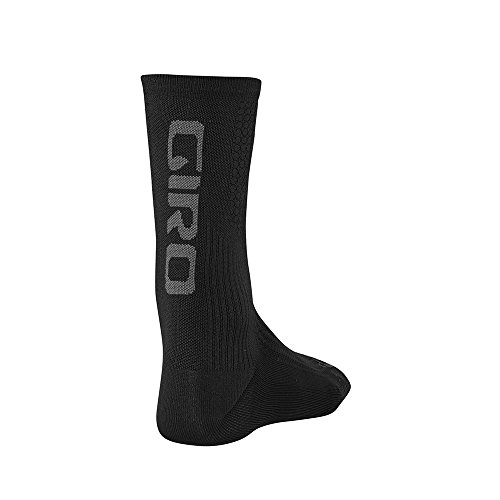 GIRO Función Calcetines HRC Team, Todo el año, Unisex, Color Negro - Negro, tamaño Small