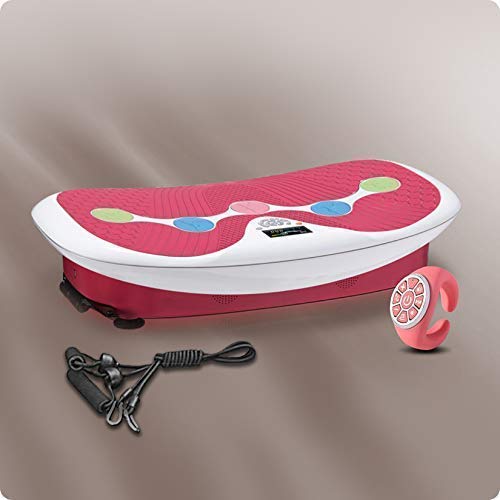 GLOBAL RELAX | Zen Shaper Plus | Plataforma vibratoria oscilante Fitness | Rosa | Tabla vibradora de Gimnasia para Adelgazar y Perder Peso | 3 áreas de Ejercicio | Garantía 2 Años