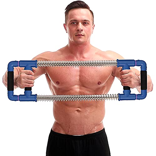 GoFitness Barra Push Down - Extensor de pecho - Equipo de Entrenamiento en Casa para Pecho, Brazos, Hombros, Abdominales y Espalda - Aparatos de Ejercicio Resorte para Casa o de Viaje