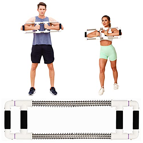 GoFitness Barra Push Down - Extensor de Pecho - Equipo de Entrenamiento en Casa para Pecho, Brazos, Hombros, Abdominales y Espalda - Aparatos de Ejercicio Resorte para Casa o de Viaje