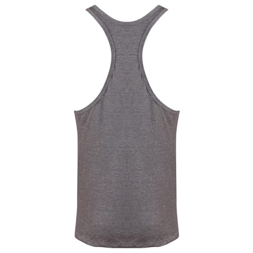 Gold´s Gym GGVST-003 Muscle Joe - Camiseta musculación para Hombre, Color Gris Medio, Talla L