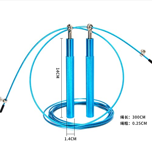 GOOFFY Cojinete de cuerdas for saltar, alambre de acero, velocidad, boxeo, saltar, entrenamiento, agilidad física, gimnasio, Fitness, accesorios for ejercicio (Color : D)