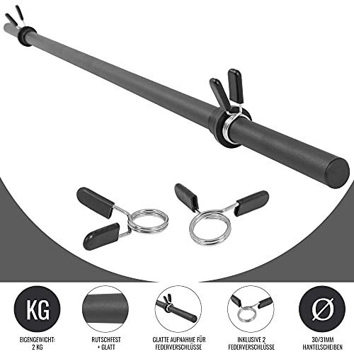 GORILLA SPORTS® - Barra Pesas Aeróbic 130 cm Diámetro 30 mm