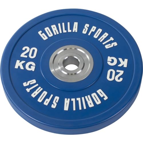 GORILLA SPORTS® - Disco de pesas olímpicos Pro (20kg)