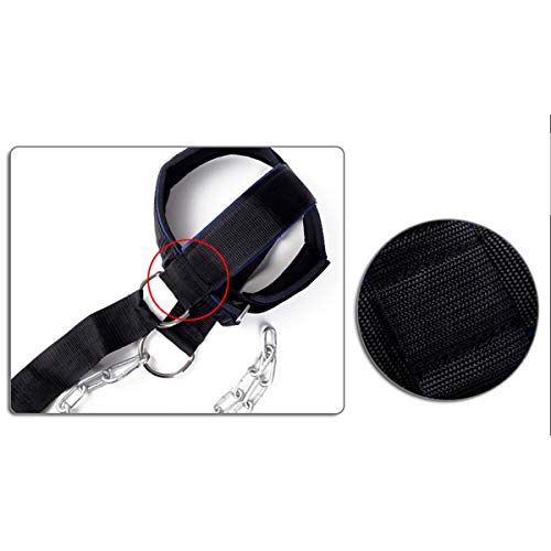 Greatangle Levantamiento de Pesas Cabeza Arnés de Cuello Gimnasio Entrenamiento Ejercicio Correas de Entrenamiento Cinturón Entrenador de Cabeza y Cuello Duradero Black