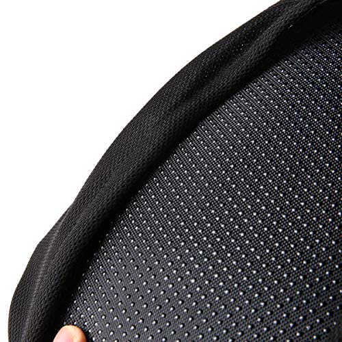 Greatangle Negro Durable Hombres 3D Bicicleta Bicicleta Ciclo Extra Comfort Gel Pad Funda de cojín Asiento Delantero Estera Asiento Saddle para Deportes al Aire Libre Negro