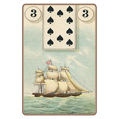 Green Cross Toad Set Lenormand Oracle por Laura Tuan, Estuche en Caja Dura con 36 Cartas Oraculo de Adivinación y Guía en Inglés