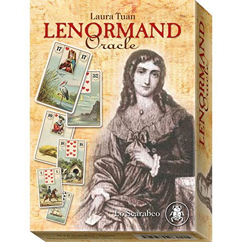 Green Cross Toad Set Lenormand Oracle por Laura Tuan, Estuche en Caja Dura con 36 Cartas Oraculo de Adivinación y Guía en Inglés