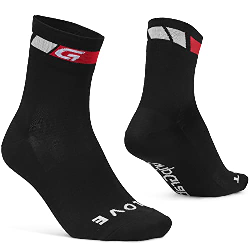 GripGrab Verano Deporte Altura 12cm Calcetines Ciclismo, Adultos Unisex, Negro, M (41-44)