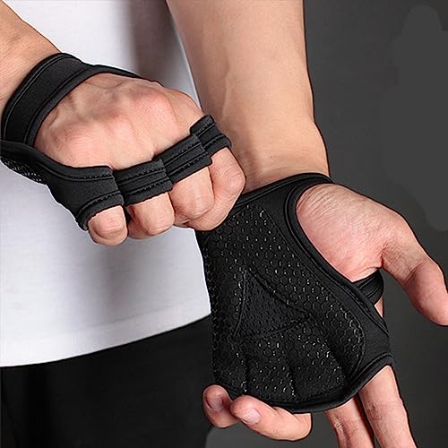 Guantes de entrenamiento ventilados, guantes de silicona antideslizantes para levantamiento de pesas para evitar callos, guantes de entrenamiento perfectos para levantamiento de pesas, ideales tanto