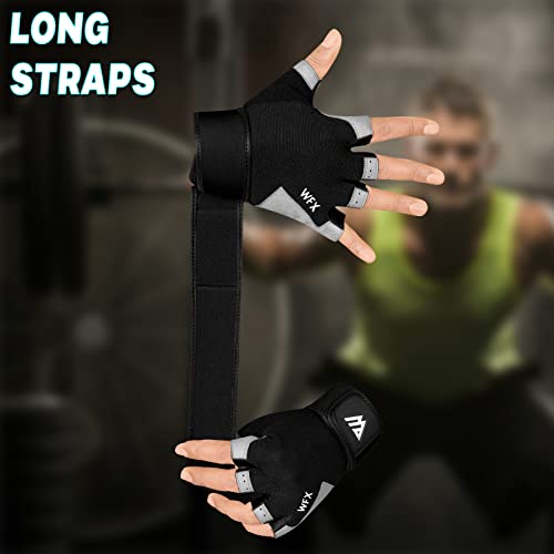 Guantes de Gimnasio de Entrenamiento de Fitness Antideslizantes Que absorben los Golpes, Guantes de Levantamiento de Pesas, Agarre Acolchado, Transpirable, sin Dedos, para Hombres y Mujeres