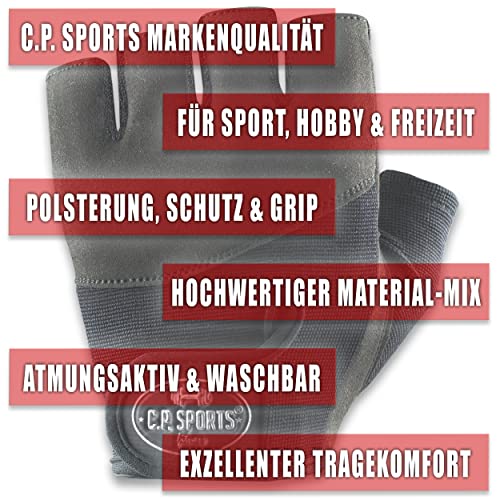 Guantes de Hierro Confort F7-1 - Guantes de Fitness, Guantes de Entrenamiento C.P. Deportes con Tabla de Tallas, musculación, Entrenamiento con Pesas