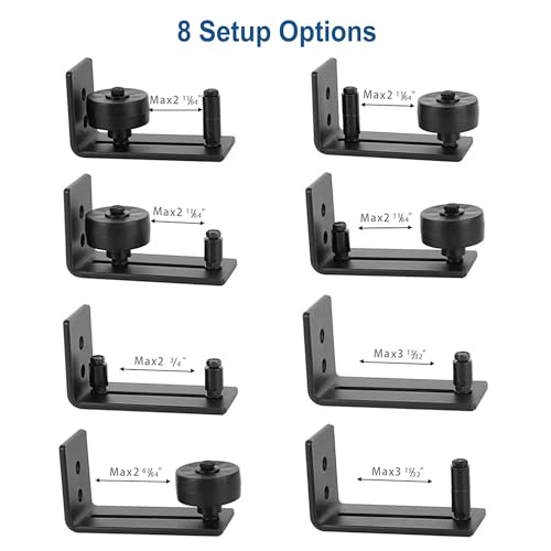 Guia Puerta Corredera Suelo, Guía de Piso Puerta Corredera Suelo, 8 en 1 Guía de Suelo para Puerta Corredera, Para Puerta de Granero Guía Inferior de Puerta Para Puertas Corredizas