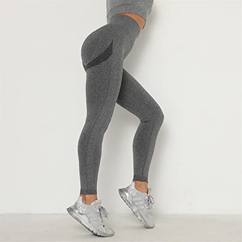 GUKOO Leggins Push Up Caderas de Mujer Pantalón Punto Sin Costuras Deportivos AnticelulíTicos Pantalón Gym Deportivas Mallas