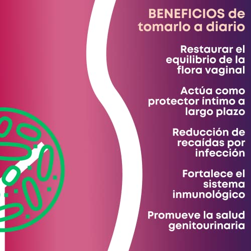 GYNEBAL Probioticos Mujer Flora Intima - Protector Intimo - Refuerza la Flora vaginal - Protege de las Infecciones - Lactobacillus Rhamnosus Acidophilus - 30 Capsulas