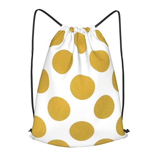 HABXNJF Bolsas con cordón, Platinum Dots Sports Gym Bag, mochila de viaje para hombres y mujeres, ver imagen, S