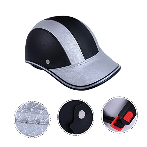 Happyyami Casco Deportivo Casco De Motocicleta Casco De Bicicleta De Motor Casco De Cuero Casco Ligero Casco A Prueba De Golpes Dropshipping Medio Casco Gorra Protectora Gorra De Montar